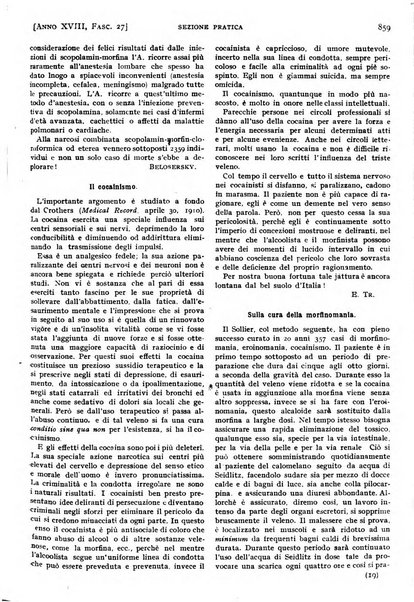 Il policlinico. Sezione pratica periodico di medicina, chirurgia e igiene