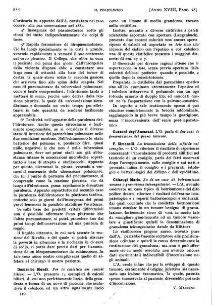 Il policlinico. Sezione pratica periodico di medicina, chirurgia e igiene