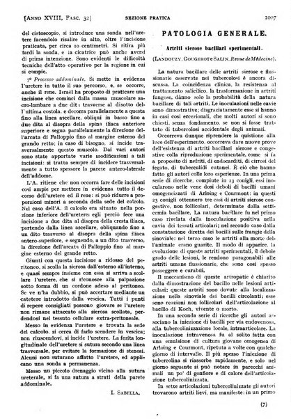 Il policlinico. Sezione pratica periodico di medicina, chirurgia e igiene