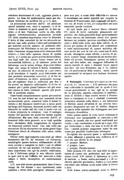 Il policlinico. Sezione pratica periodico di medicina, chirurgia e igiene