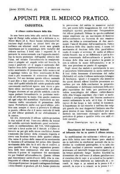 Il policlinico. Sezione pratica periodico di medicina, chirurgia e igiene