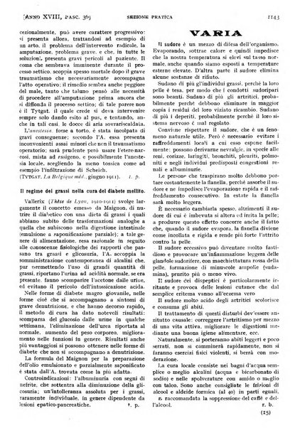 Il policlinico. Sezione pratica periodico di medicina, chirurgia e igiene