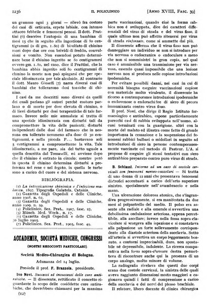 Il policlinico. Sezione pratica periodico di medicina, chirurgia e igiene