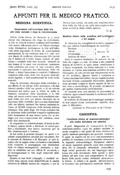 Il policlinico. Sezione pratica periodico di medicina, chirurgia e igiene