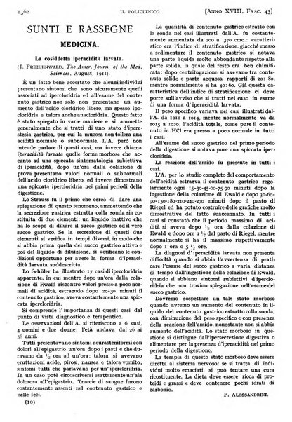 Il policlinico. Sezione pratica periodico di medicina, chirurgia e igiene