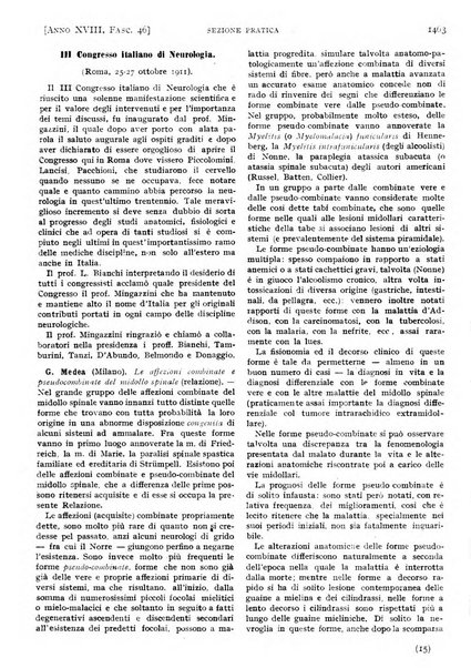 Il policlinico. Sezione pratica periodico di medicina, chirurgia e igiene