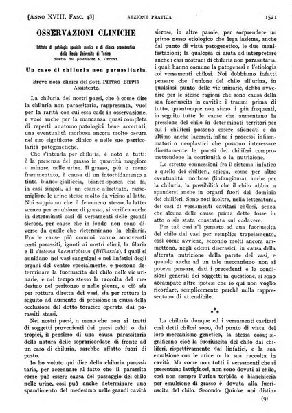 Il policlinico. Sezione pratica periodico di medicina, chirurgia e igiene