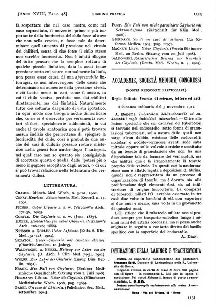 Il policlinico. Sezione pratica periodico di medicina, chirurgia e igiene