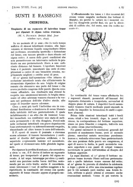 Il policlinico. Sezione pratica periodico di medicina, chirurgia e igiene