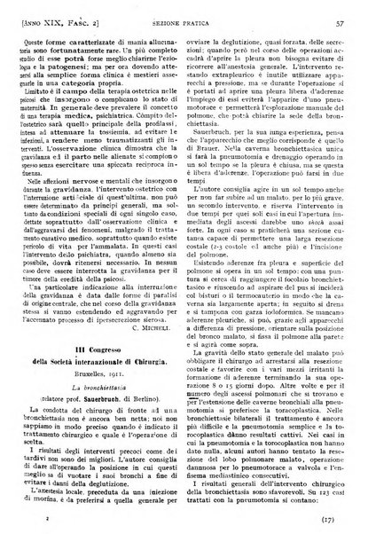 Il policlinico. Sezione pratica periodico di medicina, chirurgia e igiene