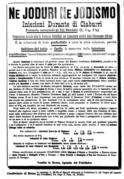 Il policlinico. Sezione pratica periodico di medicina, chirurgia e igiene