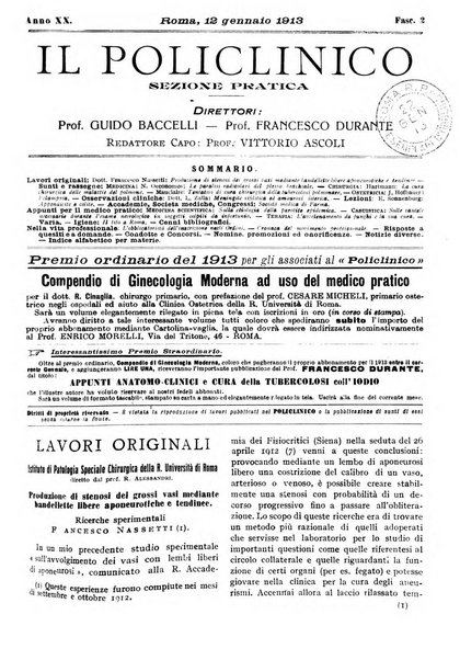 Il policlinico. Sezione pratica periodico di medicina, chirurgia e igiene