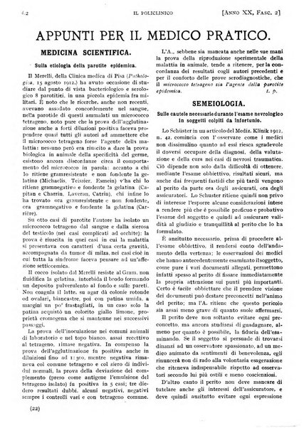 Il policlinico. Sezione pratica periodico di medicina, chirurgia e igiene