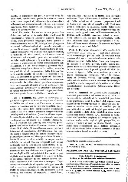 Il policlinico. Sezione pratica periodico di medicina, chirurgia e igiene