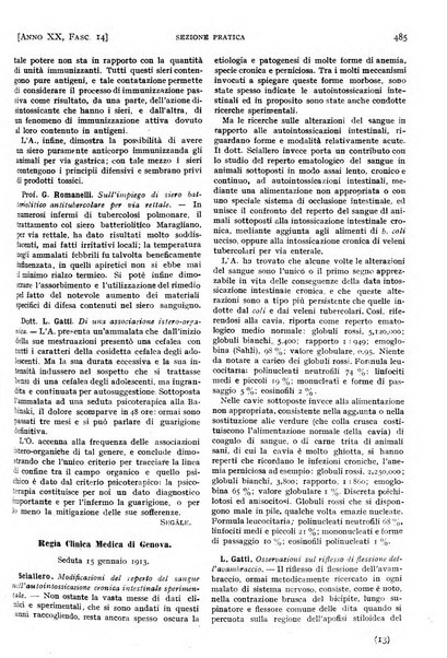 Il policlinico. Sezione pratica periodico di medicina, chirurgia e igiene