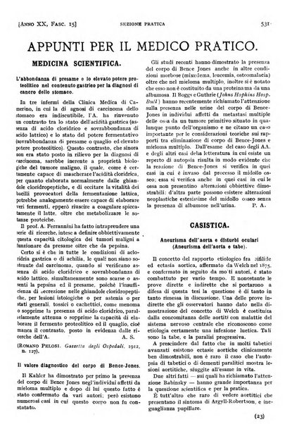 Il policlinico. Sezione pratica periodico di medicina, chirurgia e igiene