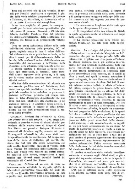 Il policlinico. Sezione pratica periodico di medicina, chirurgia e igiene