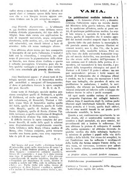 Il policlinico. Sezione pratica periodico di medicina, chirurgia e igiene