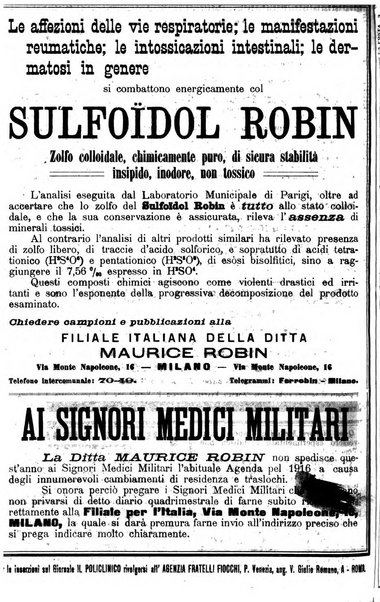 Il policlinico. Sezione pratica periodico di medicina, chirurgia e igiene