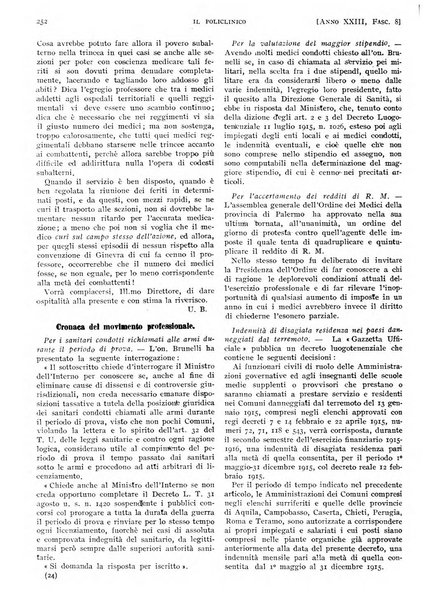 Il policlinico. Sezione pratica periodico di medicina, chirurgia e igiene