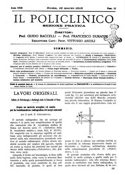 Il policlinico. Sezione pratica periodico di medicina, chirurgia e igiene