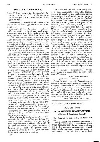 Il policlinico. Sezione pratica periodico di medicina, chirurgia e igiene