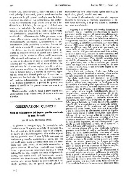 Il policlinico. Sezione pratica periodico di medicina, chirurgia e igiene