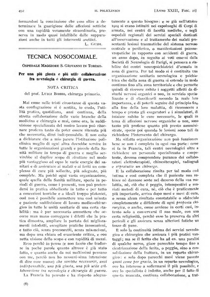 Il policlinico. Sezione pratica periodico di medicina, chirurgia e igiene