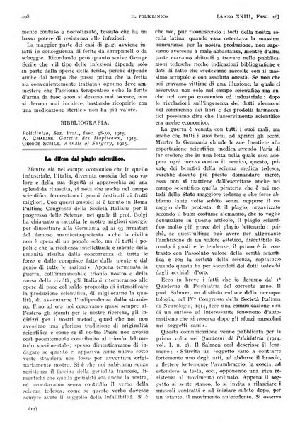 Il policlinico. Sezione pratica periodico di medicina, chirurgia e igiene