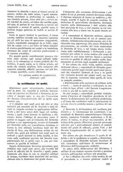 Il policlinico. Sezione pratica periodico di medicina, chirurgia e igiene