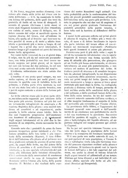 Il policlinico. Sezione pratica periodico di medicina, chirurgia e igiene