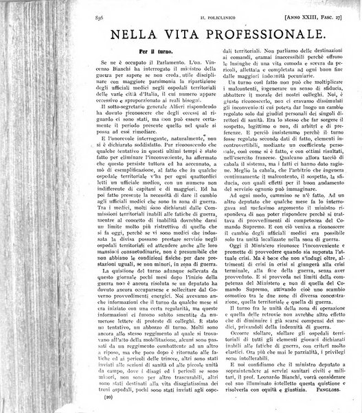 Il policlinico. Sezione pratica periodico di medicina, chirurgia e igiene