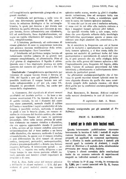 Il policlinico. Sezione pratica periodico di medicina, chirurgia e igiene