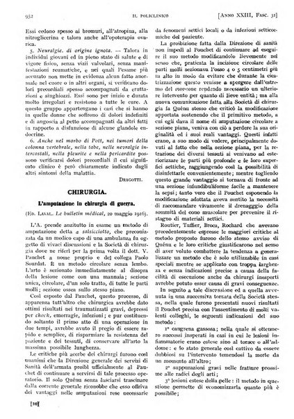 Il policlinico. Sezione pratica periodico di medicina, chirurgia e igiene