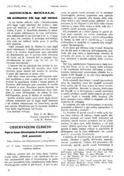 Il policlinico. Sezione pratica periodico di medicina, chirurgia e igiene