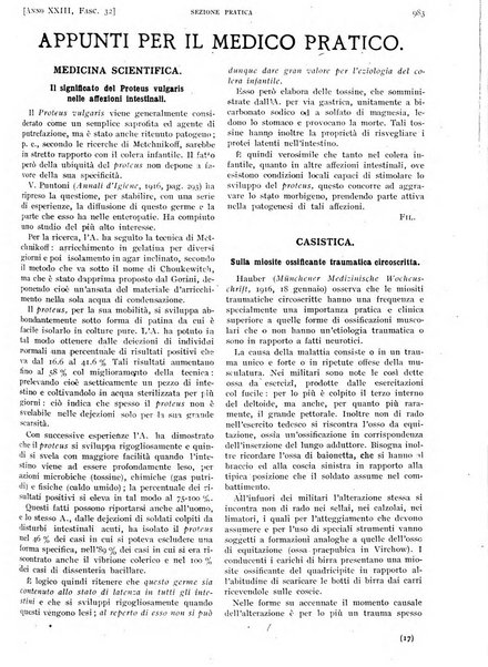 Il policlinico. Sezione pratica periodico di medicina, chirurgia e igiene