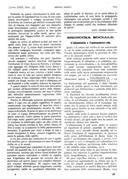 Il policlinico. Sezione pratica periodico di medicina, chirurgia e igiene