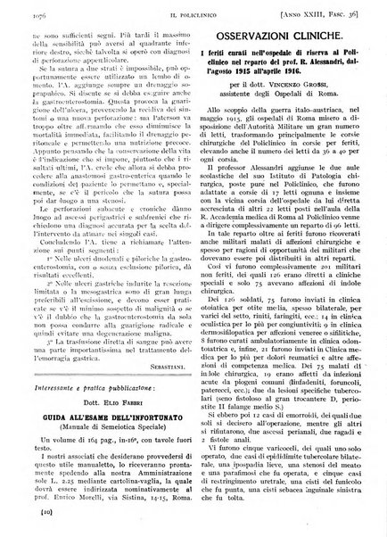 Il policlinico. Sezione pratica periodico di medicina, chirurgia e igiene