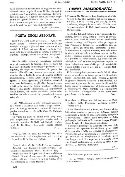 Il policlinico. Sezione pratica periodico di medicina, chirurgia e igiene