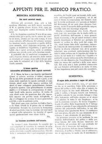 Il policlinico. Sezione pratica periodico di medicina, chirurgia e igiene