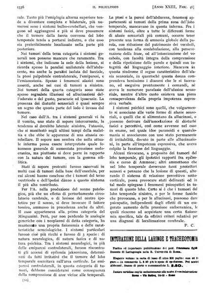 Il policlinico. Sezione pratica periodico di medicina, chirurgia e igiene