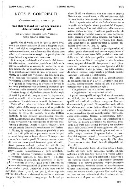 Il policlinico. Sezione pratica periodico di medicina, chirurgia e igiene