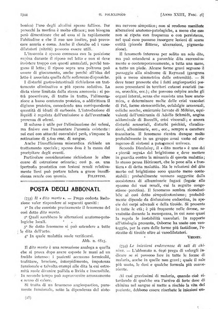 Il policlinico. Sezione pratica periodico di medicina, chirurgia e igiene