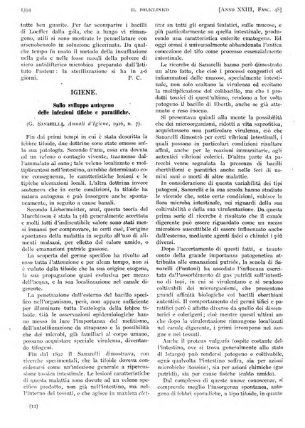 Il policlinico. Sezione pratica periodico di medicina, chirurgia e igiene