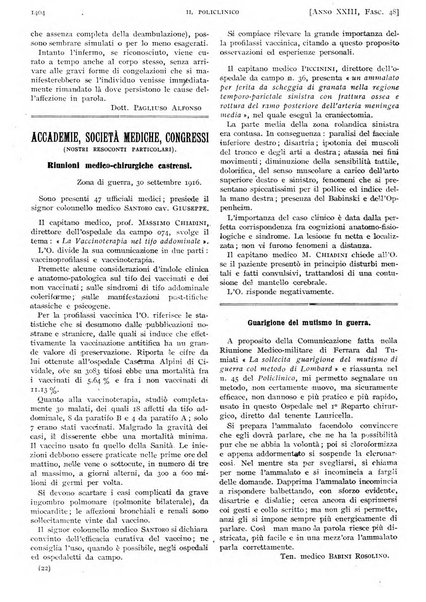 Il policlinico. Sezione pratica periodico di medicina, chirurgia e igiene