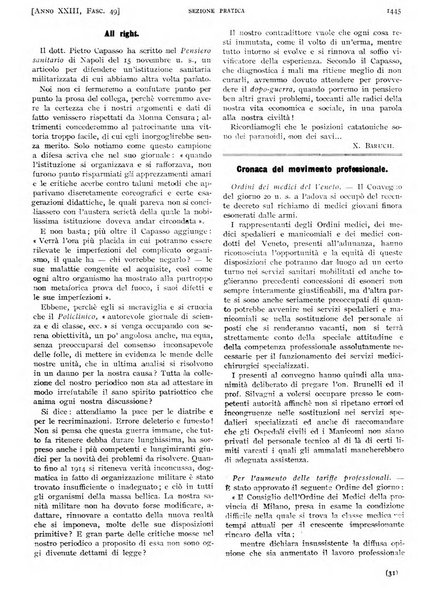 Il policlinico. Sezione pratica periodico di medicina, chirurgia e igiene