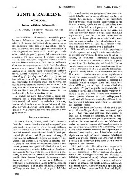 Il policlinico. Sezione pratica periodico di medicina, chirurgia e igiene