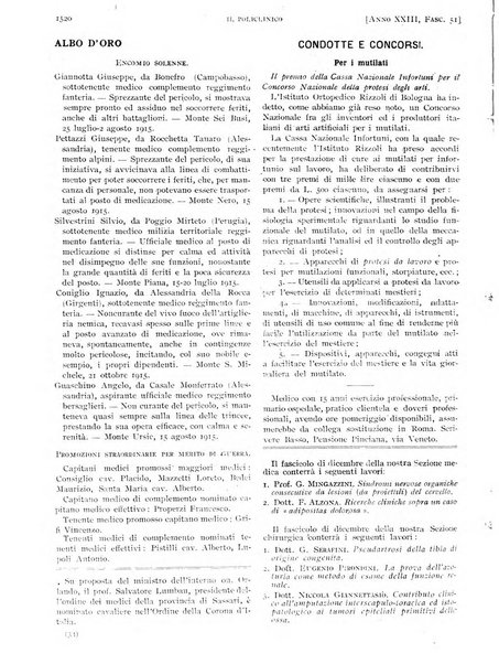 Il policlinico. Sezione pratica periodico di medicina, chirurgia e igiene