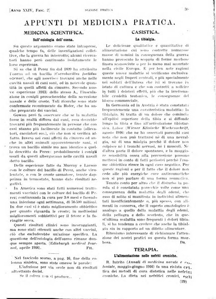 Il policlinico. Sezione pratica periodico di medicina, chirurgia e igiene