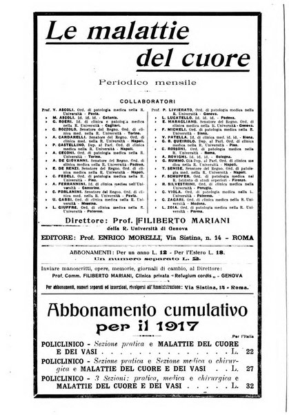 Il policlinico. Sezione pratica periodico di medicina, chirurgia e igiene